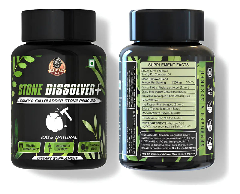 Stone Dissolver+ — Suplemento Herbal Urinario (60 cápsulas)