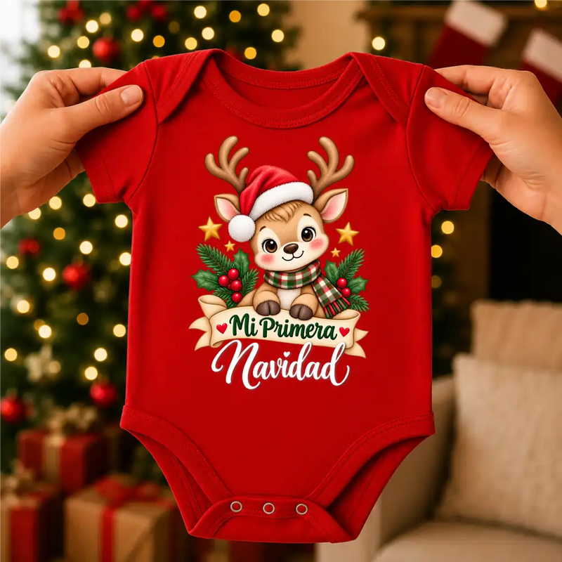 Body Navideño para Bebé | 100% Algodón