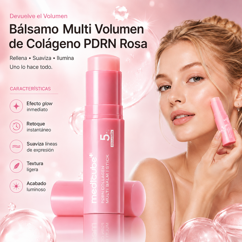 Bálsamo Collagen PDRN Pink Medicube — Multi Balm Stick