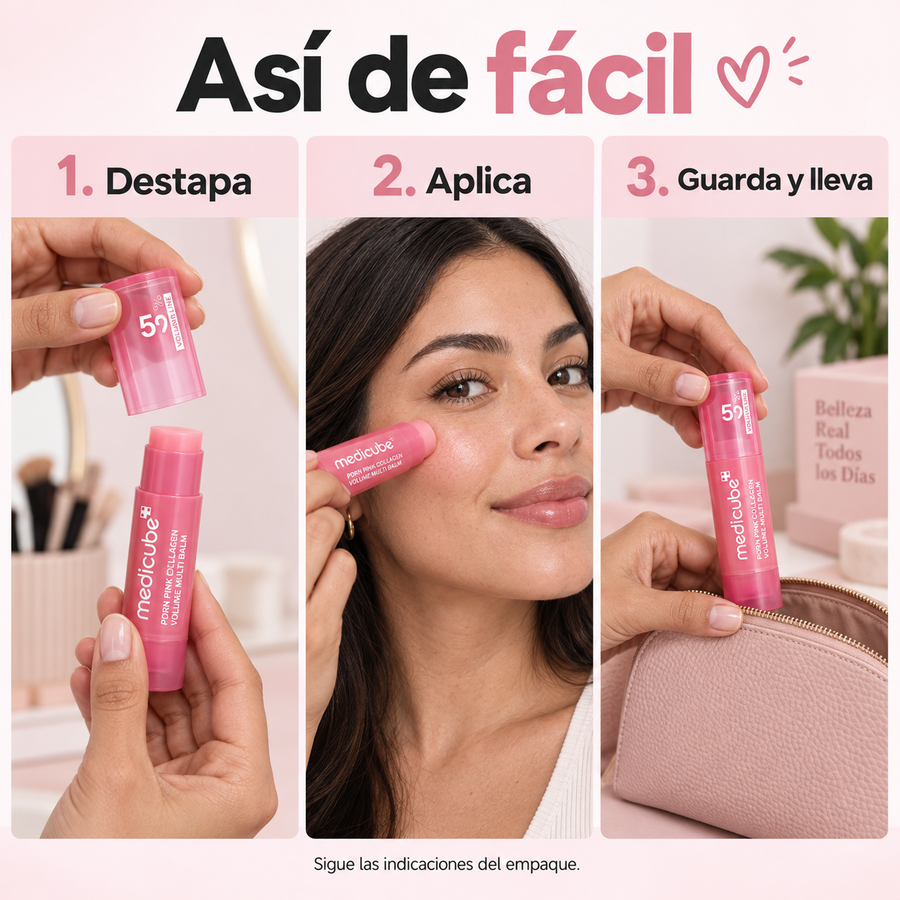 Los ingredientes del bálsamo: PDRN, colágeno, volufilina