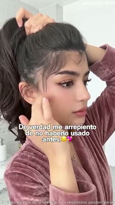 Usuaria mostrando la crema Professional Hair (4 de 12)
